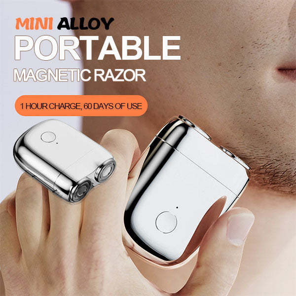 New Mini Men's Rotary Two-Blade Shaver Waterproof Portable USB High End Luxury