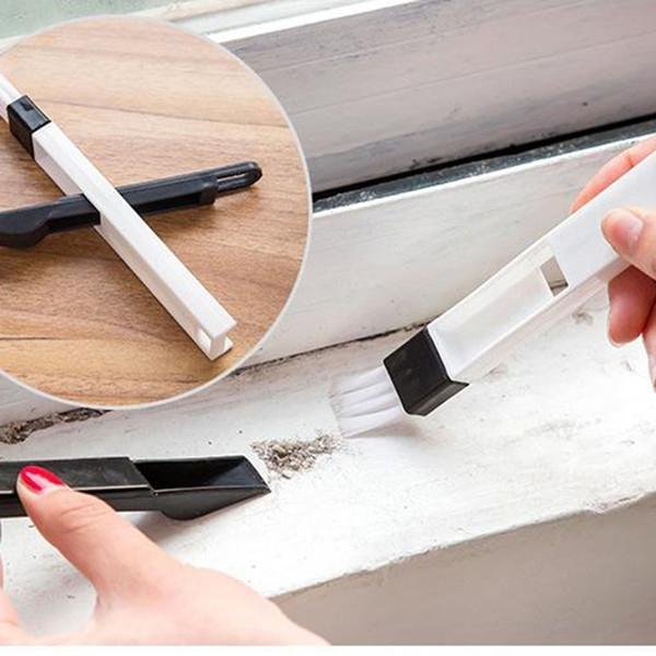 2-in-1 Multipurpose Window Groove Keyboard Cleaning Brush w/ Small Shove