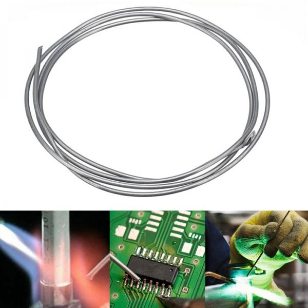 2mm x 1m Copper Aluminum Cored Wire Low Temperature Aluminium Welding Rod for Batteries Household Appliances Radiators Motors