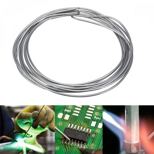 2mm x 3m Copper Aluminum Cored Wire Low Temperature Aluminium Welding Rod for Household Appliances Radiators Motors Batteries