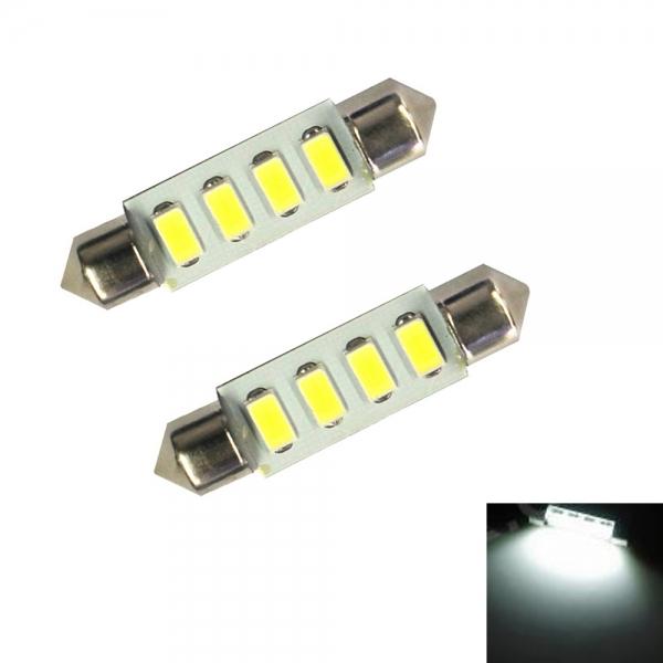2pcs 39mm 2W 12V LED Festoon Car Reading Light Door Lights