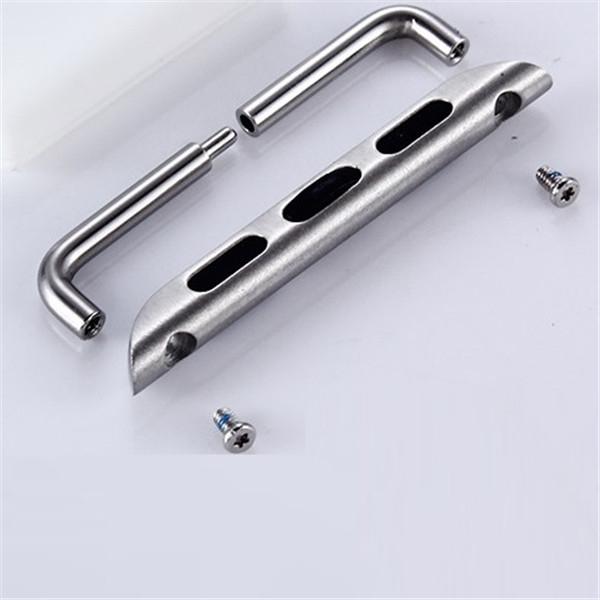 2pcs Stainless Steel Watchband Adapter Quick Release Connector Strap 38mm Silver