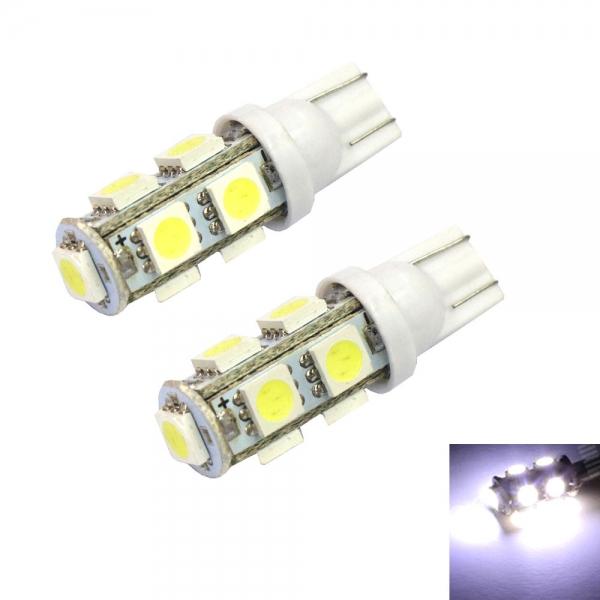 2pcs T10 4.5W 9 x 5050LED Car Door License Plate Lights - White Light