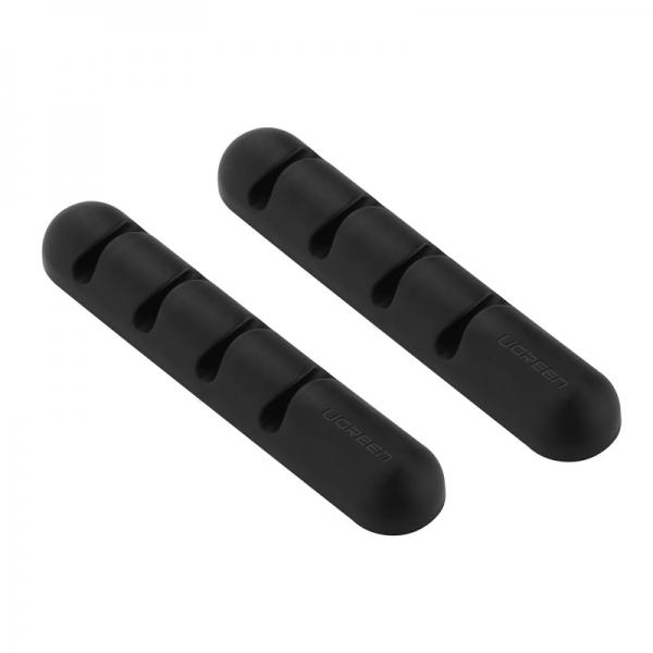 2pcs Ugreen Creative Desktop Cable Management System Cable Holder Organizers Black