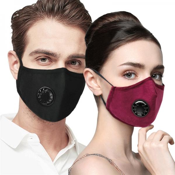 1Pc/2Pcs/4Pcs Anti PM 2.5 Pollen Dust Mask New Cashmere Washable Comfortable Anti-fog Mask Activated Carbon Filter Ergonomic Mouth Mask with Masks Filter