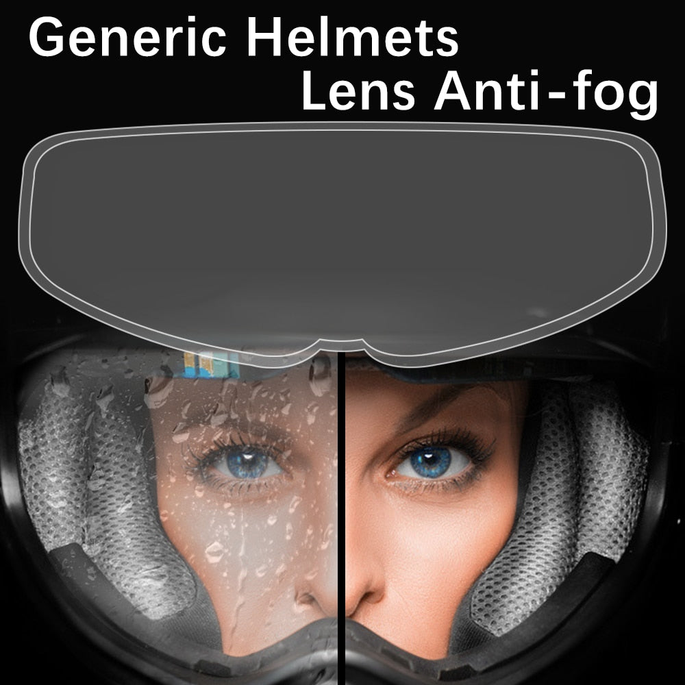 3/2/1Pcs Waterproof Insert Motorcycle Helmet Lens Sticker Anti-fog Film Motorcycle Winter Anti-fog Shield Film Motor Accessories