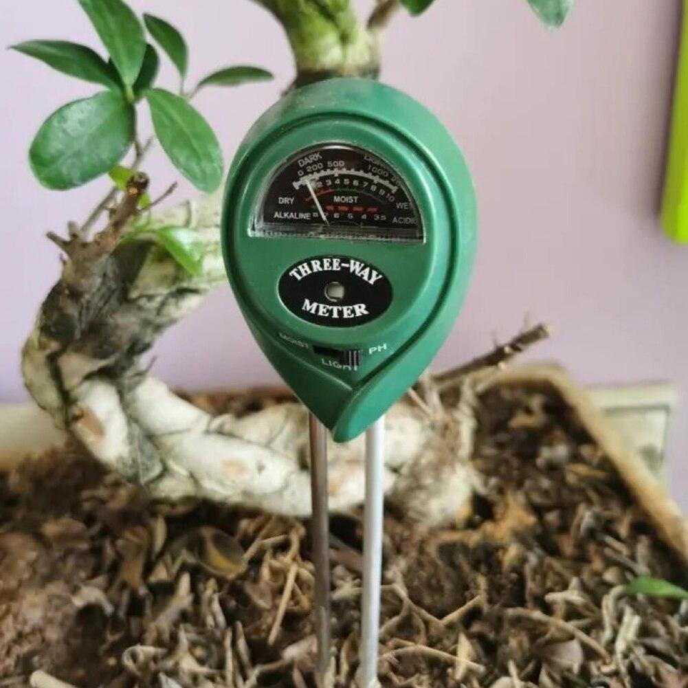 3 in 1 Soil Water Moisture Light PH Meter Tester Analyzer Test Detector for Garden Plant Flower Hydroponic Testing Instrument