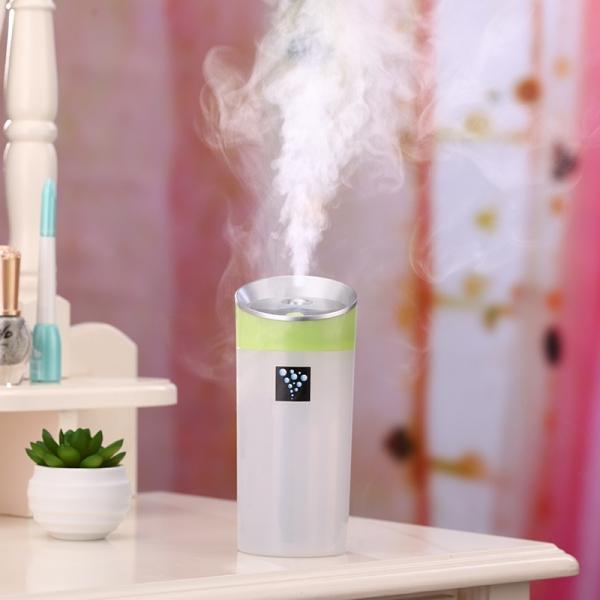 300mL Cup Shape Mini USB Air Humidifier Aromatherapy Diffuser Air Purifier Mist Maker Green