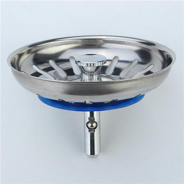 304 Stainless Steel Kitchen Sink Strainer Stopper Waste Plug Sink Filter For Ceramic Basin