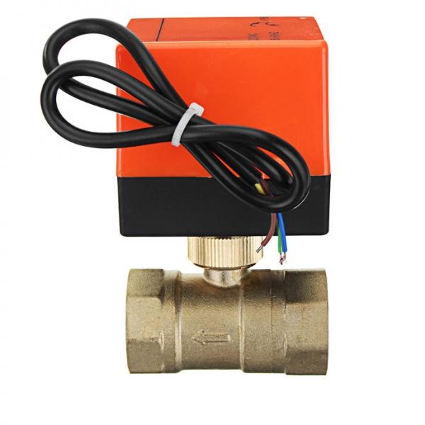 3/4inch Motorized Electric Brass Ball Valves 3 Wire AC 220V Full Port Valve - DN20