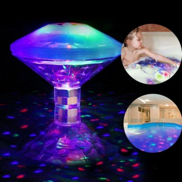 Floating Underwater Light RGB Submersible LED Disco party Light Glow Show Swimming Pool Hot Tub Spa Lamp Baby Bath Light