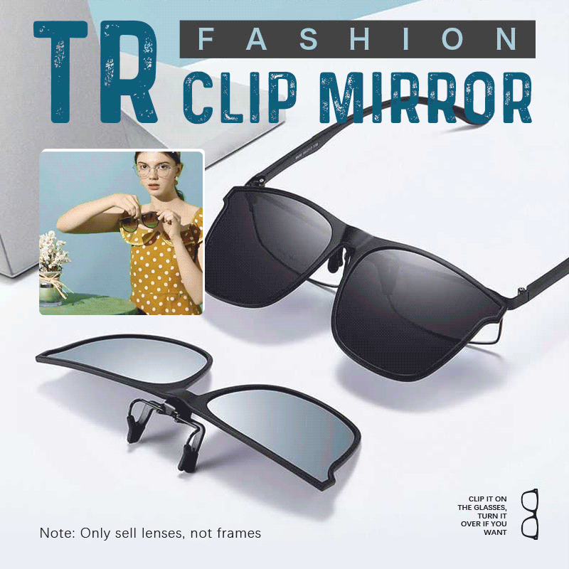 Myopia glasses sunglasses clip ultra-light invisible clip men and women fashion TR clip mirror