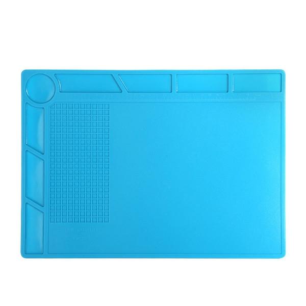 34 x 23cm Cell Phone Repair Heat Insulation Pad Desk Mat w/ Screw Box