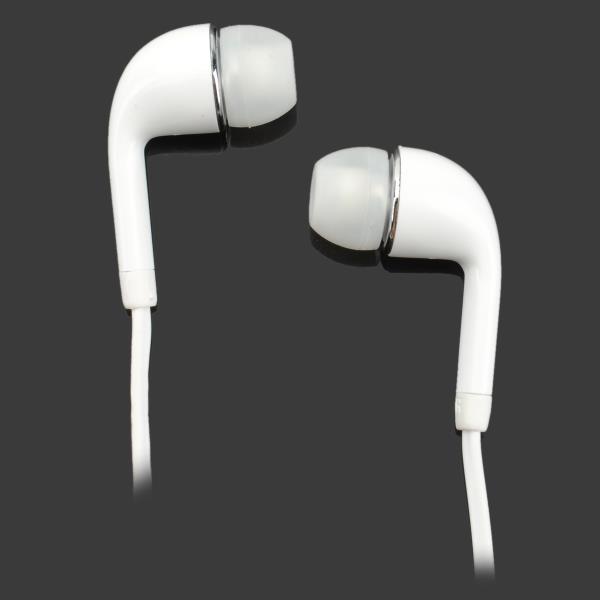 3.5mm In-Ear Headset Earbuds Earphone for Samsung Cellphone White