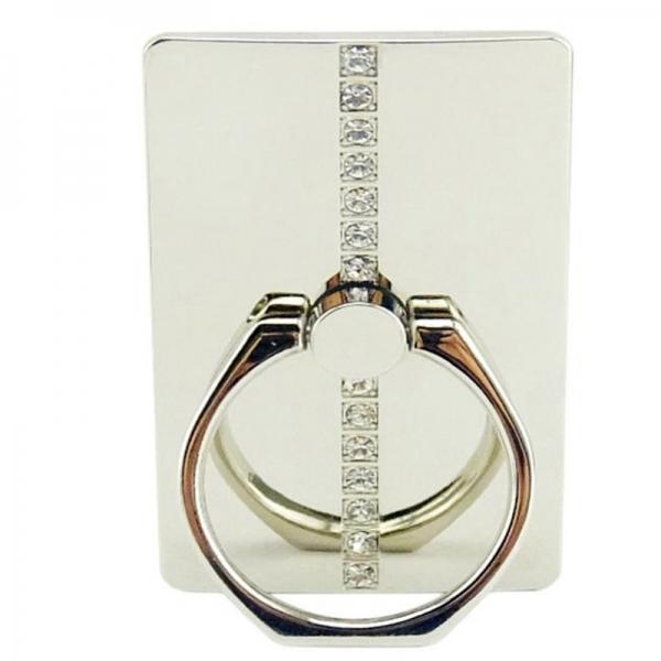 360 Degree Rotating Luxury Diamond Ring Tablet Mount Stand Holder Phone Accessory Universal for iPhone Motorola Samsung LG iPad Silver