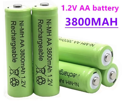 4PCS/8PCS 3800mAh AA 1.2V battery Ni-MH rechargeable battery for Toy Remote control Rechargeable Batteries AA 1.2v 3800mah battery