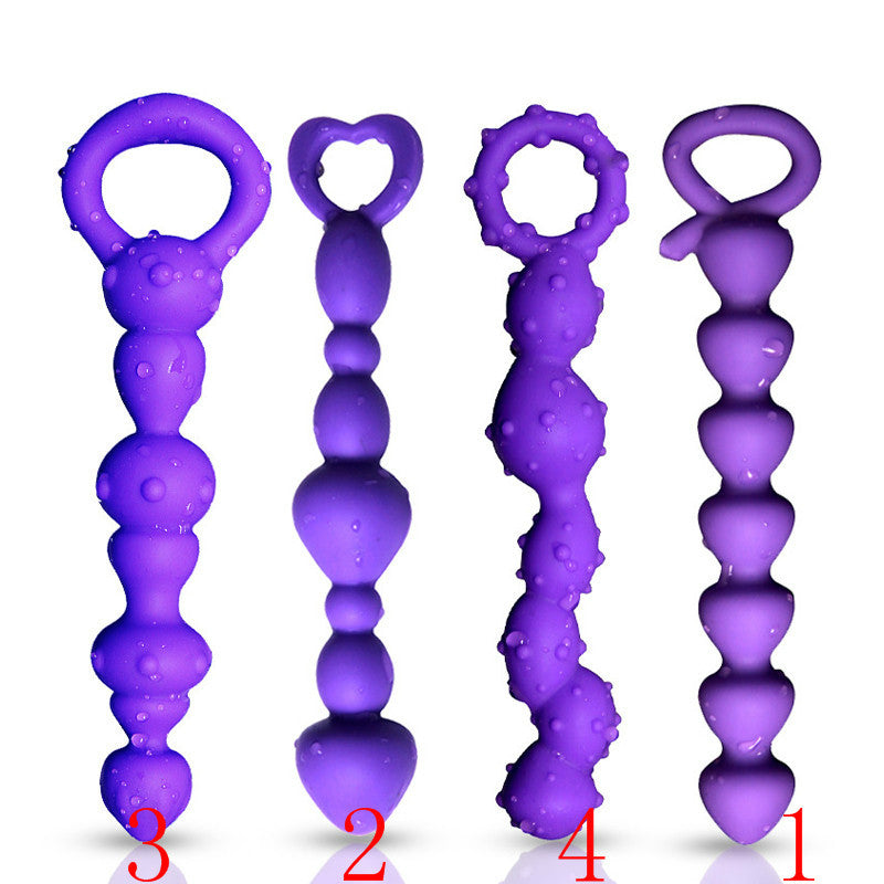 4 Mode Orgasm Vagina Plug Play Pull Ring Ball Jelly Anal Beads Chain Sex Products for Women