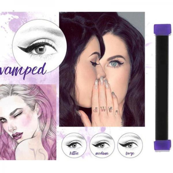 3Pcs/Set Cat Eye Wing Eyeliner Stamp Cream Brush Tool Easy to Makeup - Kitten Size