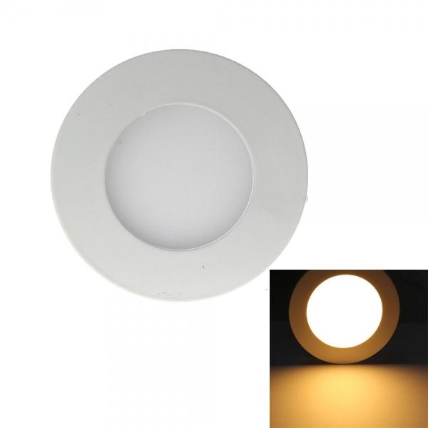 3W LED Downlight Ultra Slim Recessed Ceiling Panel Lights Round - Warm White