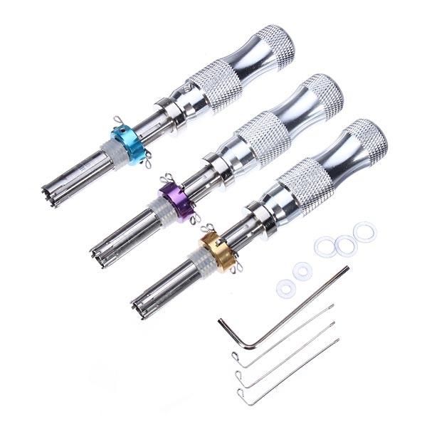 3pcs Tubular 7 Pins Locksmith Lock Pick  Accessories Tool Set