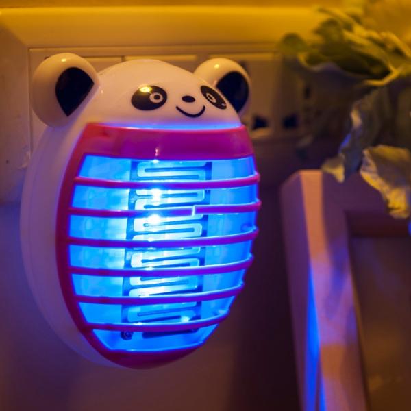 Home Room Safe Cartoon LED Mosquito Killer Light - Red