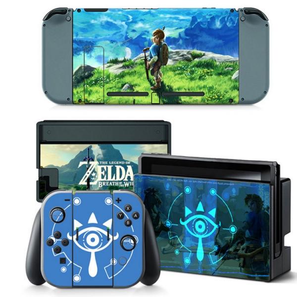 4pcs  Nintendo Switch Console Joy-Con Skin Zelda Vinyl Sticker Wrap - TN-switch-0011