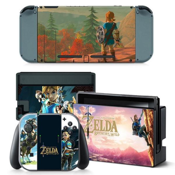 4pcs  Nintendo Switch Console Joy-Con Skin Zelda Vinyl Sticker Wrap - TN-switch-0012
