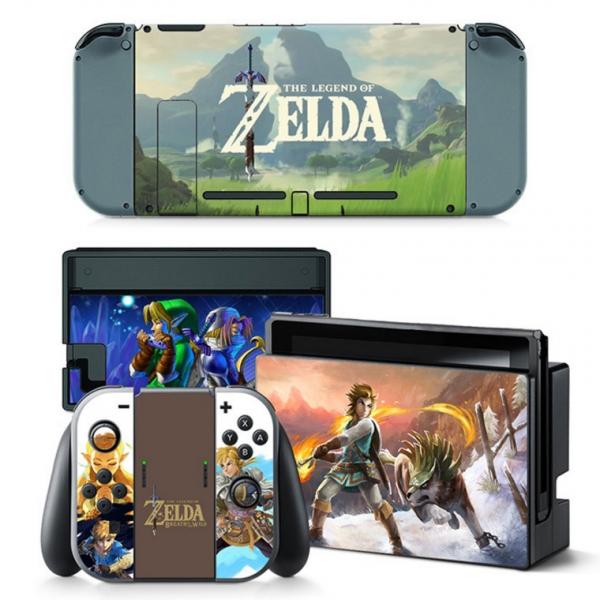 4pcs  Nintendo Switch Console Joy-Con Skin Zelda Vinyl Sticker Wrap - TN-switch-0013