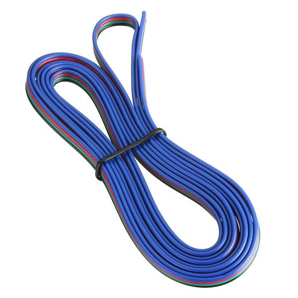 4 Pin Extension Wire Connector Cable for RGB LED Strip Lights - 2M