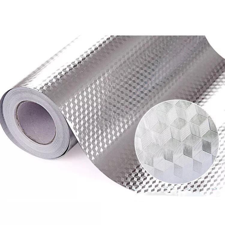 Kitchen Oil-proof Waterproof Stickers Aluminum Foil Kitchen Stove Cabinet Self Adhesive Wall Sticker DIY Wallpaper