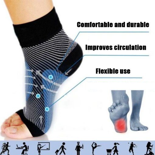 2 Pairs Compression socks Relieve  Prevent Pain Natural Pain Relief While You Sleep