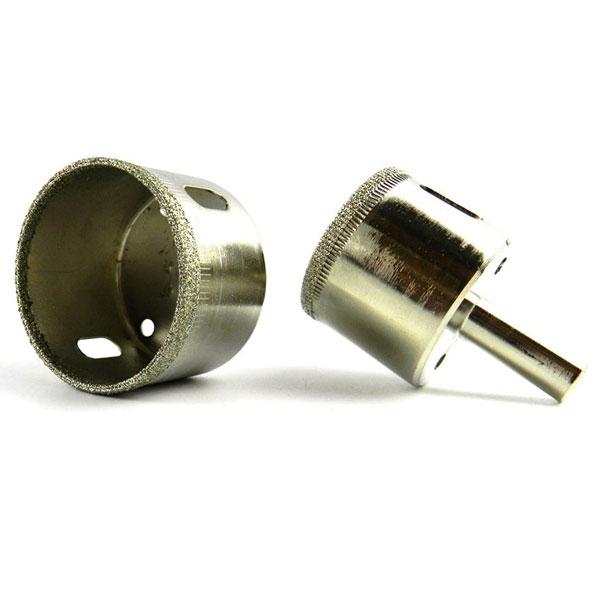 45mm Diamond Coated Drill Bit Hole Saw Kit Glass Cutter Tip Silver