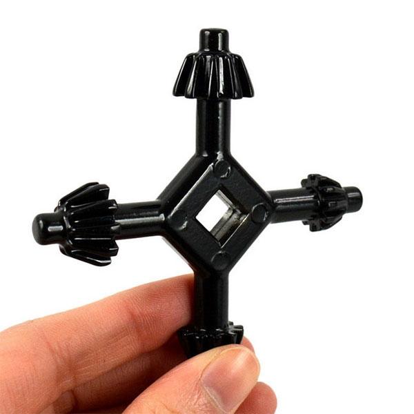 4 Way Drill Press Chuck Key 6-13mm Universal Combination Hand Black