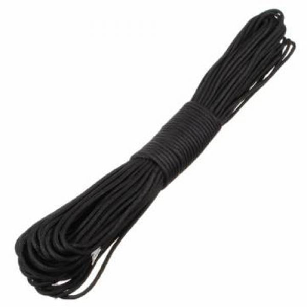 4mm Outdoor Practical Nylon Desert Parachute Cord Rope Black (10m Length)