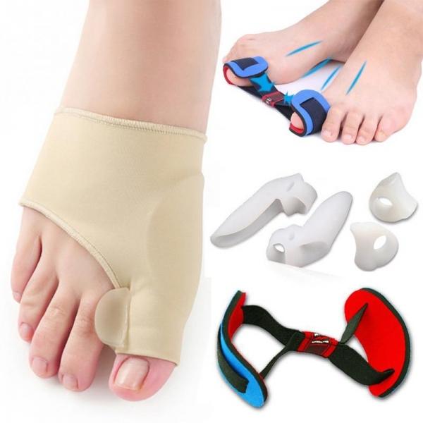 4pcs Soft Toe Straightener Hammer Toe Orthopedic Corrector Correction Set Valgus Bunion Thumb Valgus Feet Care