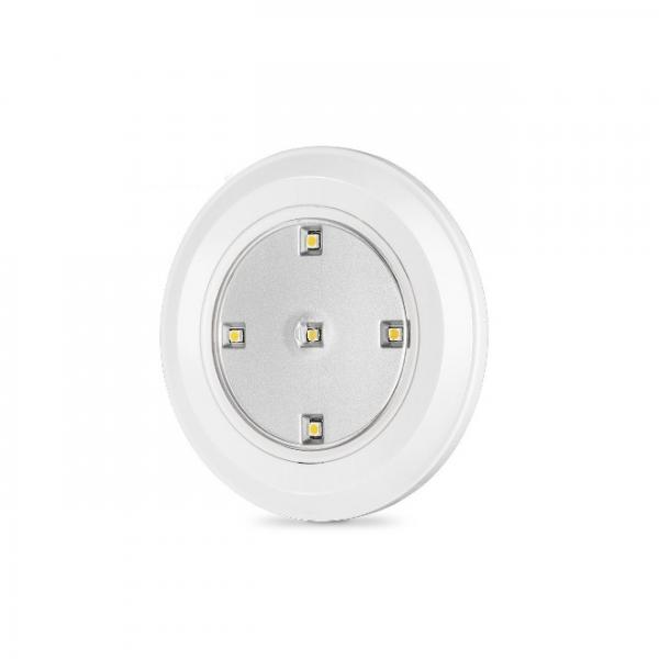 Tap Light 5 LED Stick-on Touch Night Light Battery Powered - White