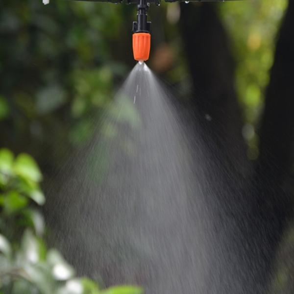 5 Meters Hose 5 pcs Adjustable Spray Dripper DIY Micro Drip Irrigation System Plant Self Watering Garden Hose Kits Red & Green & Black