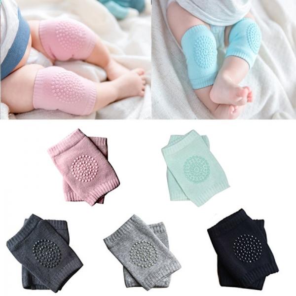 5 Pairs Unisex Baby Knee Pads for Crawling Toddlers Anti-Slip Kneepads