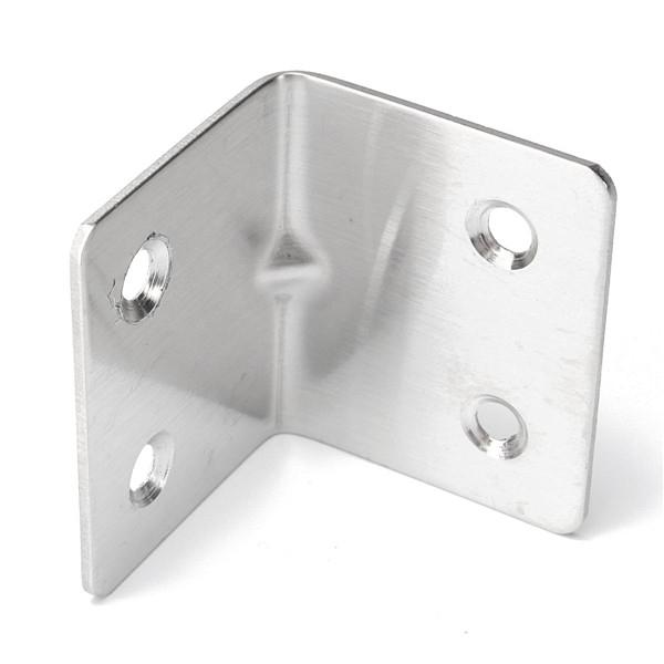 1PC Stainless Steel Corner Brace Joint Right Angle Bracket 4 Holes 30 x 37mm