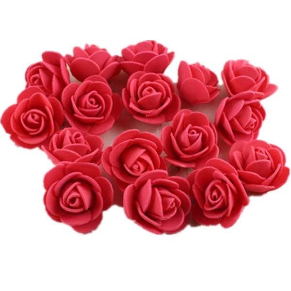 50pcs Artificial Foam Rose for Wedding Party Home Decoration Red/Rose Red/Blue/Pink/Light Pink/Milk White