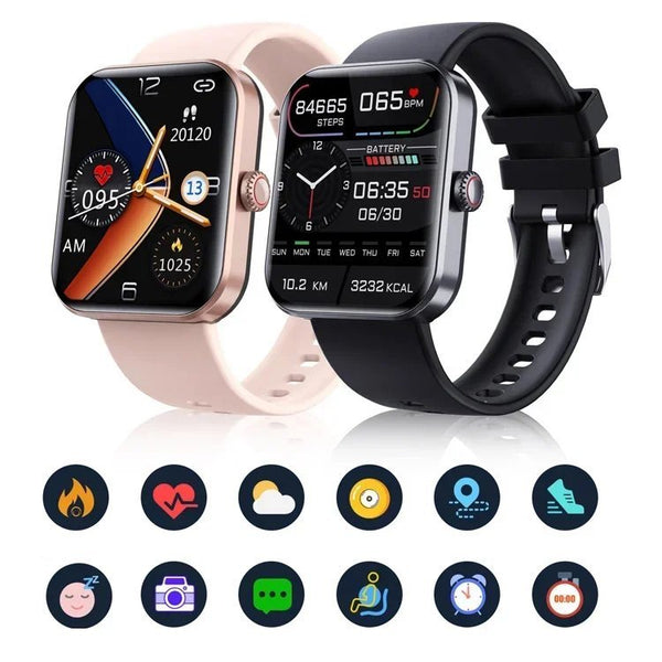 F57L 24 Hour Heart Rate Blood Pressure Blood Oxygen Sleep Monitoring Waterproof Smart Watch Men Women IP68 Fitness Tracker Full Touch Smart Watch