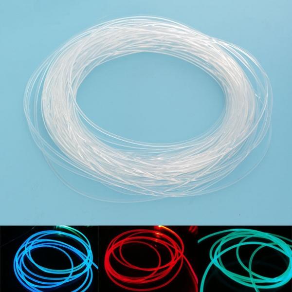 5M PMMA Side Glow Fiber Optic Cable Car Light 5MM