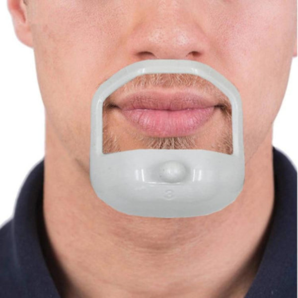 5pcs Men Mustache Shaper Having Template Shaper Men Goatee Beard Guide Stencil Shaving Style Design Beard Mustache Shaping Tool