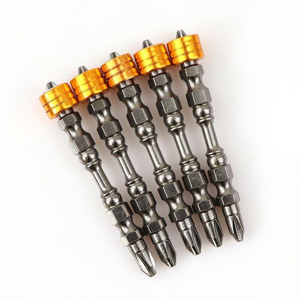 5pcs Phillips Screwdrivers Magnetic Circle Double Head Screwdriver Bit Set ph2 Screw Bits Precision Impact Driver Magnetic Ring