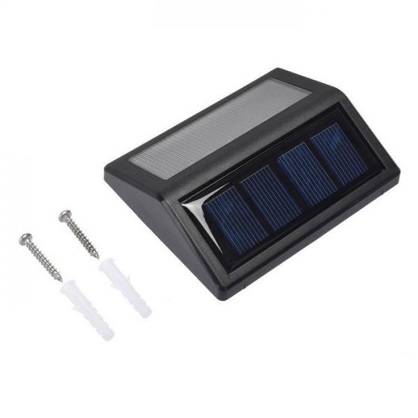 6 LED SMD Solar Panel Sensor Light Lamp IP55 Fence Wall Garden Outdoor Warm White Light