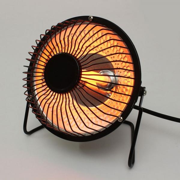 6inch Mini 250W Electric Heater Desktop Heater Winter Hand Warmer Black