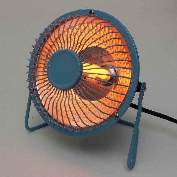 6inch Mini 250W Electric Heater Desktop Heater Winter Hand Warmer Blue
