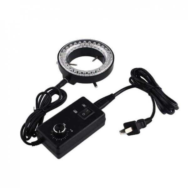60 LED Adjustable Brightness Ring Light Illuminator Lamp For STEREO Microscope