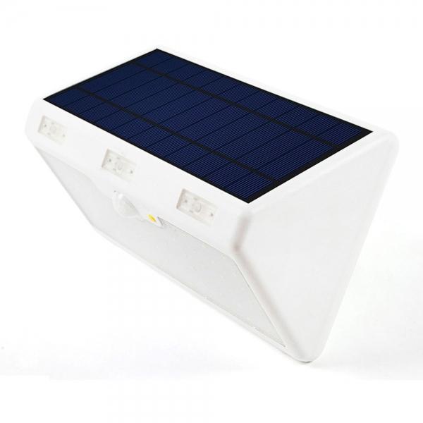 60-LED 4800mAh 4 Modes Waterproof Solar Motion Sensor LED Light Lamp for Garden Patio Yard Driveway White Shell & Warm White Light