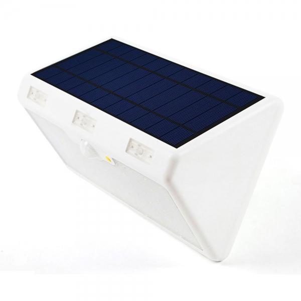 60-LED 9600mAh 4 Modes Waterproof Solar Motion Sensor LED Light Lamp for Garden Patio Yard Driveway White Shell & Warm White Light